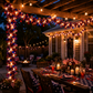 🎉American Flag & Star Red White Blue Fairy Lights