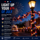 🎉American Flag & Star Red White Blue Fairy Lights