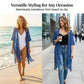 🌊 ✨ 2026 Openwork Open Front Cardigan with Fringes 🌴