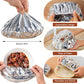 🍲🔥 Home dining table & food container aluminum foil heat-retaining cover