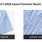 Womens Summer 2026 Casual Midi Maxi Dresses Lightweight Short Sleeve V Neck Elastic Waist Boho Beach Dress Pockets