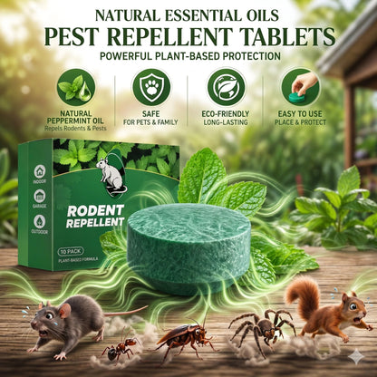 🐭 Natural Essential Oils Pest Repellent Tablets🌿