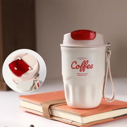Coffee Vacuum Flask – Portable Stainless Steel Insulated Travel Mug
